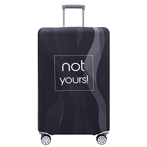 Travelkin Luggage Covers For Suitcase Tsa Approved Suitcase Cover Protector (Black Stripe / XL)