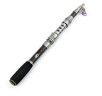 Telescopic Fishing Rod Carbon Fiber Travel Portable Spinning Fishing Pole for Boat Saltwater and Freshwater Fishing (7.87 ft / C-only Fishing Rod)