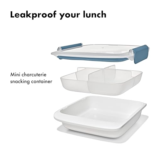 Good Grips Prep & Go Slim Container with Removable Divider (Slim with Removable Divider / Ocean Blue)