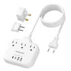 European Travel Plug Adapter (Type C/G/A-Most Countries-5FT)
