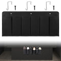 6‑Large‑Pocket RV Bedside Hanging Organizer with Sturdy Hooks (Cloth, 1pcs / Black)