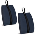 Shoe Bags for Travel (Navy Blue-lan / 16.5 × 9.8 Inches | 2-Pack)