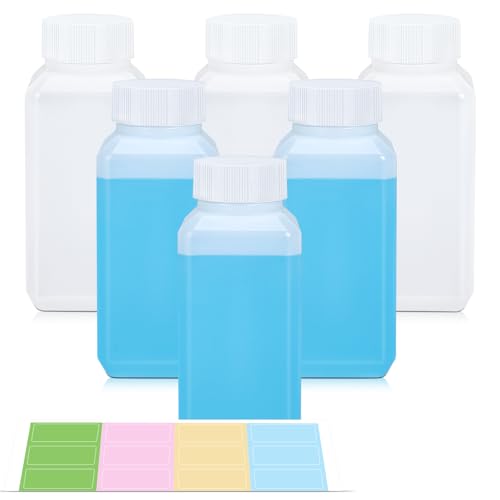4oz Leak Proof Plastic Bottles with Caps (Translucent / 4oz)