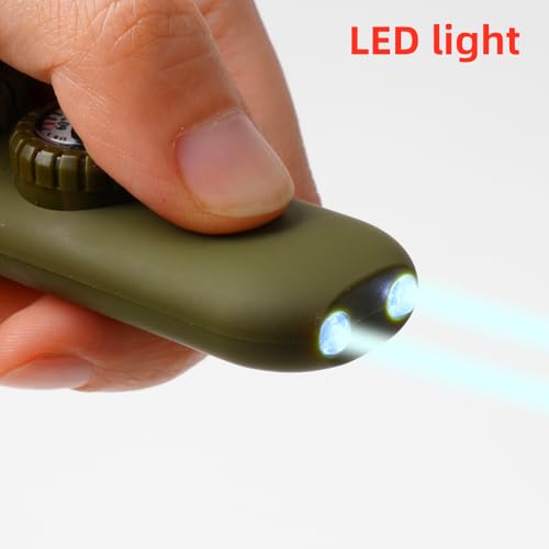 Emergency Survival Safety Whistle (Army Green Whistle)