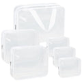 Clear Makeup Bags (Bright White-6PCS (Large+Medium+Small))