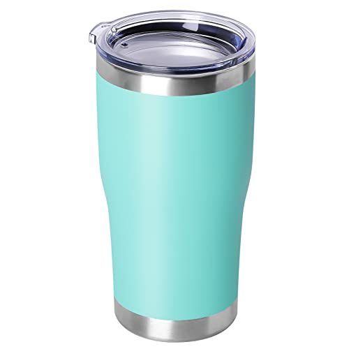 20oz Tumbler with Lid Stainless Steel Tumblers Bulk (Light Blue / 1 count)
