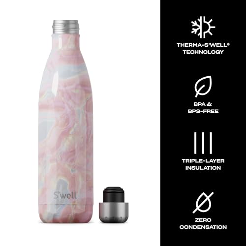 Stainless Steel Water Bottle (Geode Rose / 25.4 Ounces)