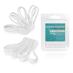 Reusable Silicone Magnetic Cord Ties (M-size / White)