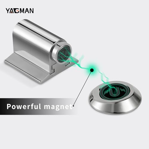 3 Pack Magnetic Door Stopper Floor Mount (Polished Chrome)