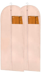 Dress Bags for Gowns (65" - 2 Pack / Pink)