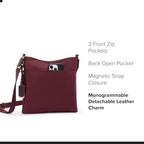 Womens Tyler Crossbody Wine One Size (One Size / Wine)