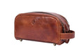 Aaron Leather Goods Waterproof Dopp Kit Travel Pouch (Jade Brown)