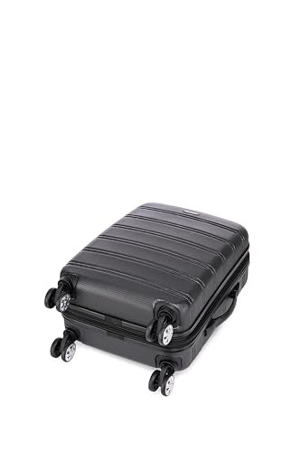 Melbourne Hardside 2 Piece Expandable Spinner Wheel Luggage Set (Black / 2 Piece (20"/14" Tote))