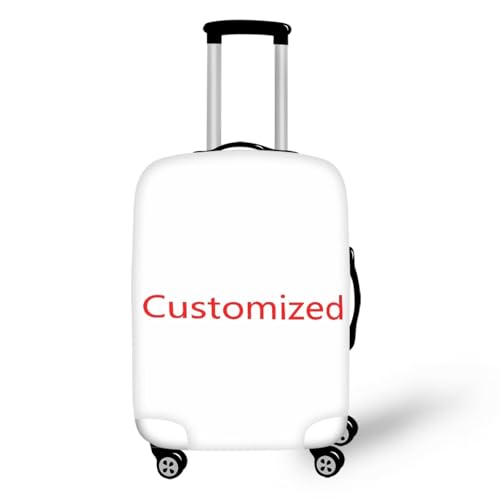 Customized Travel Luggage Covers Anti Scratch Thick Personalized Suitcase Case Fits 22 (M(for 22-25 inch luggage) / 1-Customized)