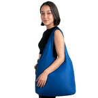 XL 25L Tote Foldable Packable Reusable Grocery Shopping Bag (Navy)