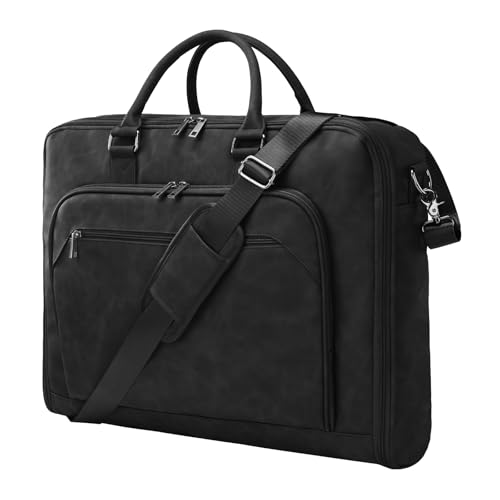 Garment Bag for Travel Large Carry on Garment Bags Men Women (Black)
