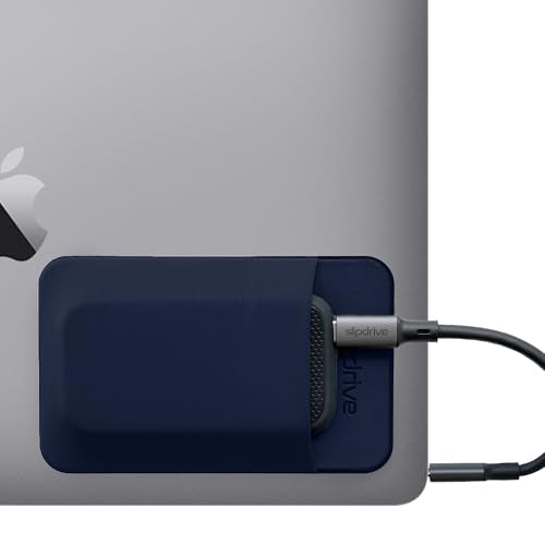 Portable Hard Drive Sleeve for Laptop (Small (For SSD) / Navy Blue)