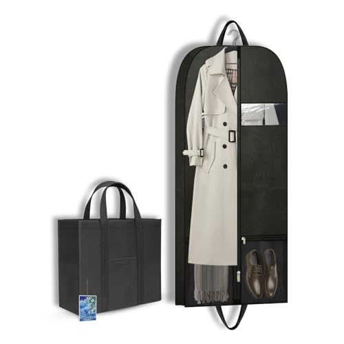 Travel Garment Suit Bag 54" for Hanging Clothes for Men Suits Shirts Coats (54" 1PK)