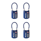 TSA Approved Combination Luggage Lock (Blue / 4 Pack)
