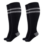 Pregnancy Compression Socks Women (4X-Large / Black/Black)