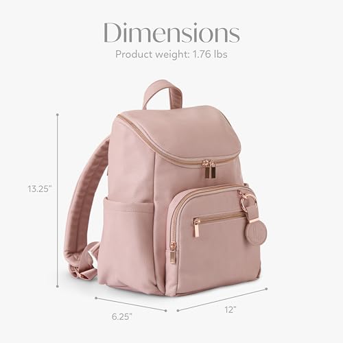 Hannah & Sophia Ready to Roam Diaper Backpack (Medium / Rose Pink)