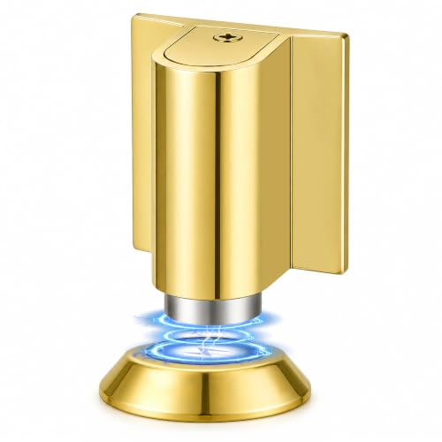 Magnetic Door Stopper Floor Mount (Polished Gold)