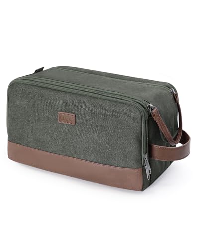 Travel Toiletry Bag for Men (L, Green / Large)