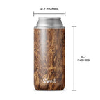 Stainless Steel Chiller Triple (12oz Slim Cans and Bottles / Teakwood)