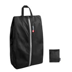 Foldable Shoe Bag for Travel (Black / Foldable-Regular)
