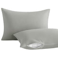 Toddler Pillows with Pillowcases Set (Smoke Grey (Microfiber) / 13x18 Inch (Pack of 2))