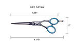 Shear Xpressions 5.75" Professional Hair Cutting Scissors (Greyzilla)