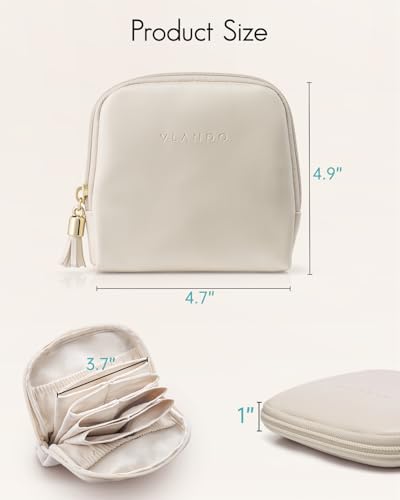 Travel Jewelry Case (Cream White 2Pack)