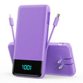 Portable Charger Power Bank for iPhone with Built (Purple)
