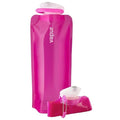 Collapsible Water Bottle with Carabiner (Magenta / 23 Ounces)