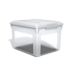Store & Slide Plastic File Box (Clear)