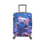 Underwater Axolotl & Octopus Pattern Airport Travel Luggage Cover (XL(for 30-32 inch luggage) / Underwater Axolotl & Octopus)