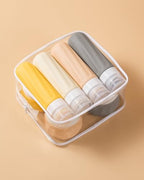 Travel Size Toiletries 8 Pack (3oz bottle 3oz jar / Golden wheat field)