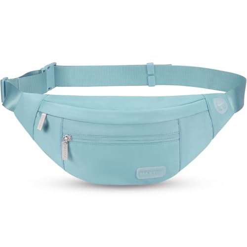 Large Dusty Blue Fanny Pack for Women Crossbody Bag Travel Essential (Dusty Blue / Large)