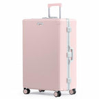 Zipperless Check in Suitcase (Blush)