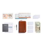 Travel Folio Leather Passport Wallet (Sienna)