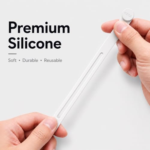 Silicone Cable Ties 10 Pack (White)