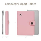 Passport Holder RFID Blocking Travel Wallet (Pink)