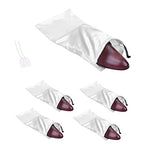 4 Pack Shoe Bags for Travel Satin Fabric Shoe Bag with Drawstring for Men Women Travel Protecting Storing Shoes (White)