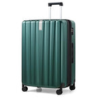 29 Inch Expandable Large Checked Luggage with 8 Spinner Wheels (29 Inch EXT / Blackish Green)