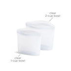 Premium Reusable Silicone Food Storage Bags (Clear / 2-Pack)