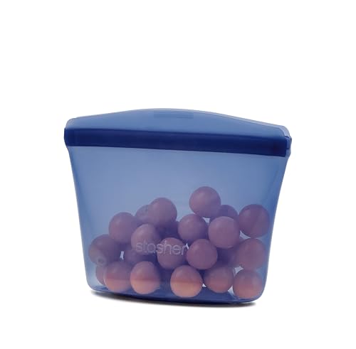 Premium Reusable Silicone Food Storage Bowl (Deep Ocean / 1-Cup)