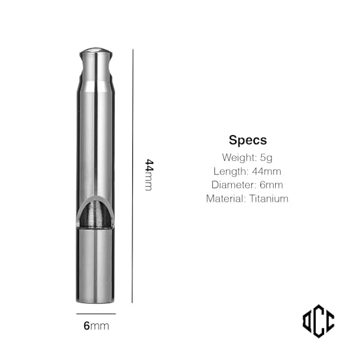 TiWhistle Titanium Emergency Whistle (Polished)
