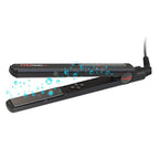 MHU Professional 1 Inch Keratin Ion Flat Iron Tourmaline Ceramic Hair Straightener Instant Heat Up Auto Shut-Off Adjustable Temperature with LED Display Black (285°F-450°F)
