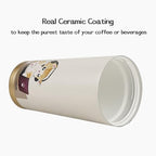 Coffee Travel Mug with Flip Lid (MusicCat_TravelMug_16oz)