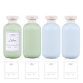 10 oz Plastic Travel Shampoo Bottles (Green+Blue / 300ml/10 oz)